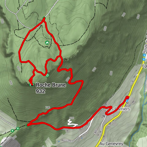 Les Barniers - Roche Brune - Pas du Col - La Buisse
