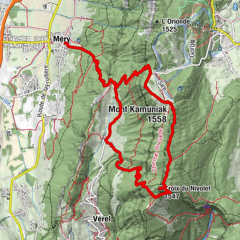Méry - Chalet du Sire - Mont Kamuniak - Croix du Nivolet