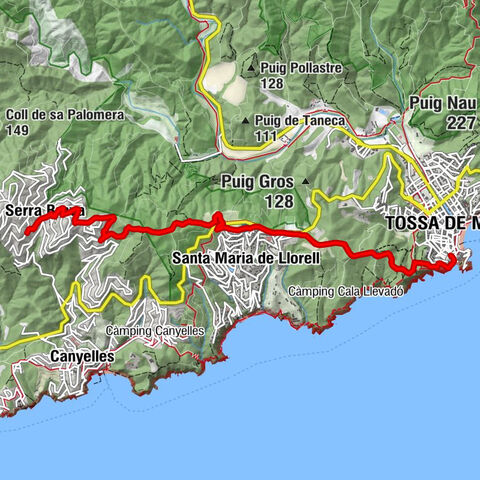 Tossa de Mar - Can Vilas - Santa Maria de Llorell - El Rossell