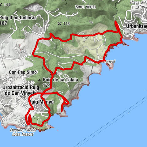 Eivissa - Puig Manyà - Urbanització Puig de Can Vinyets - PK2