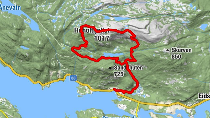Vrådal - Fiskebekk - Roholtfjellet