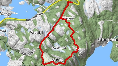 Dalland - Solbjørg - Heigrelunden - Kjeseheia