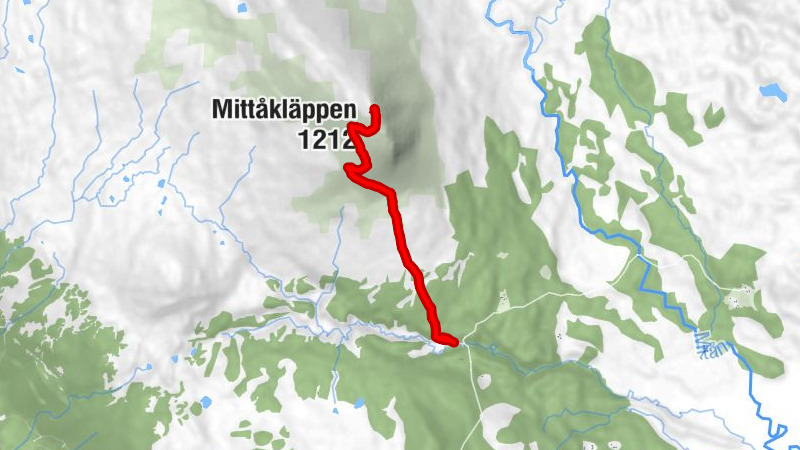 Djupdalsvallen - Mittåkläppen