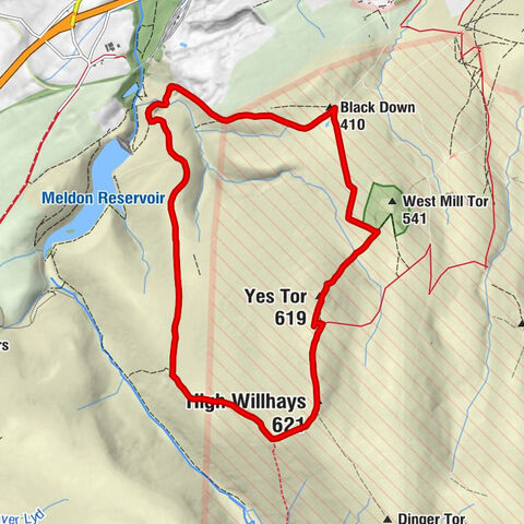 Okehampton Hamlets - High Willhays - Yes Tor - Black Down