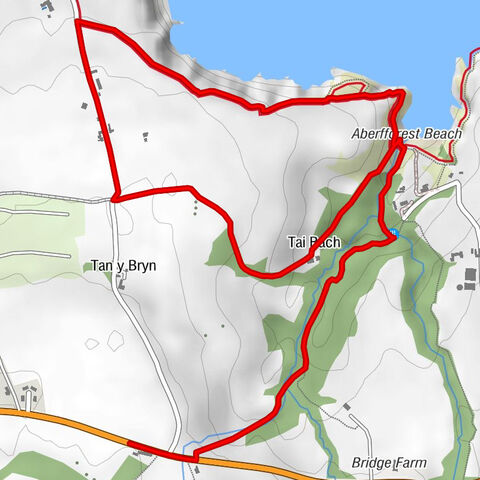 Dinas Cross - Aberfforest Waterfall - Tai Bach