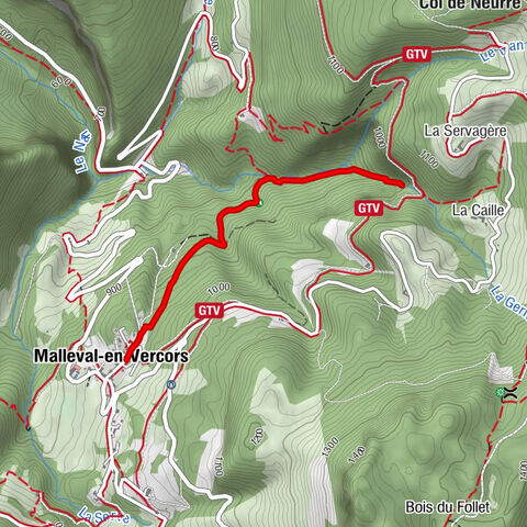 Malleval-en-Vercors - Cascade de la Gerlette