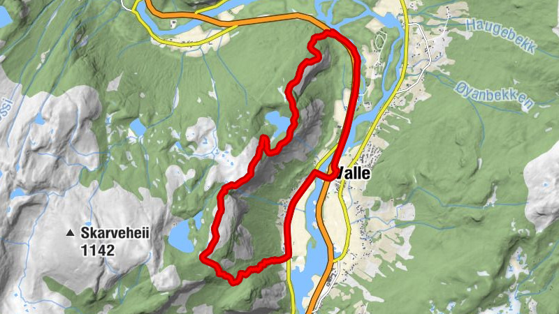 Valle - Nomeland - Prestefossen