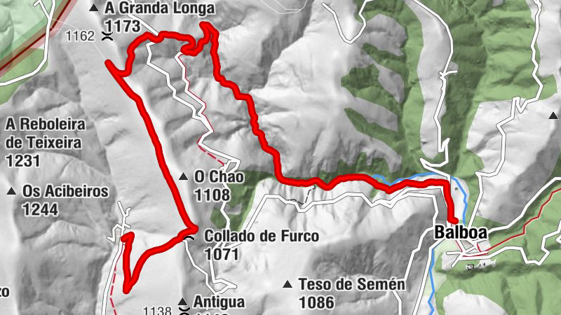 Balboa - Parajís - Collado de Furco - La Braña