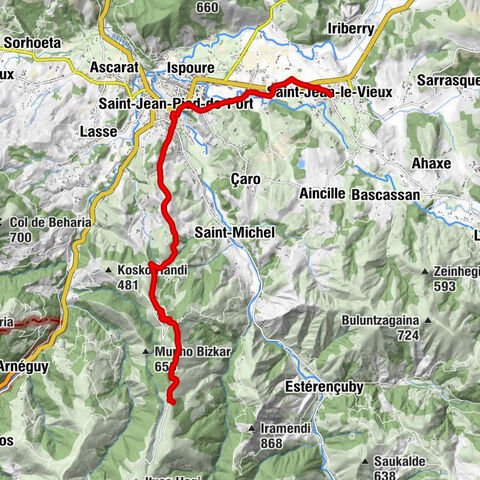 Saint-Jean-le-Vieux - Restaurant Mendy - Église de l'Assomption de la Vierge - Uhart-Cize