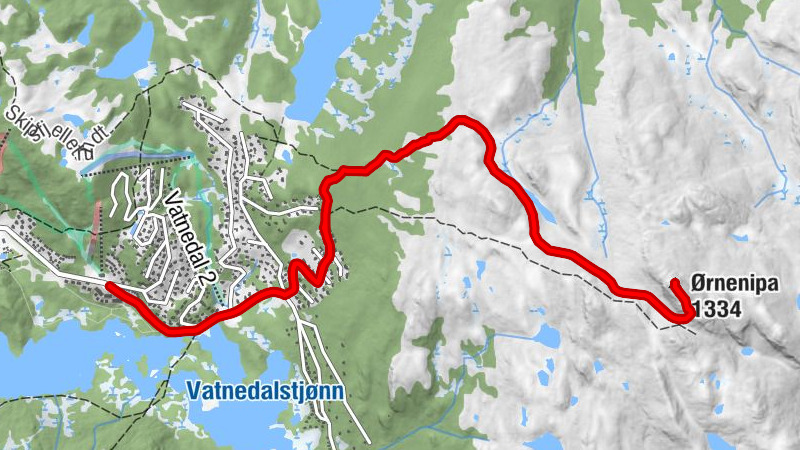 Kvitåvatn - Ørnenipa