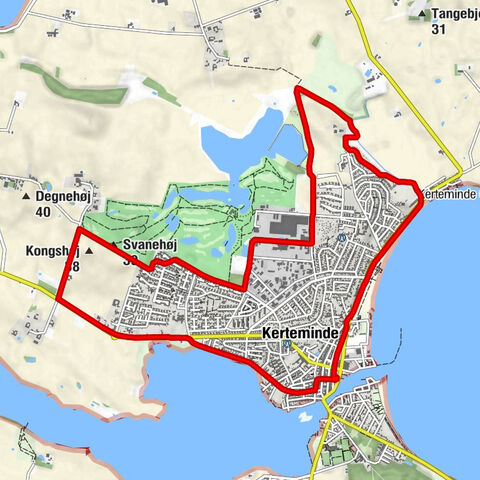 Kerteminde - Kikkenborg - Hovedet - Svanehøj