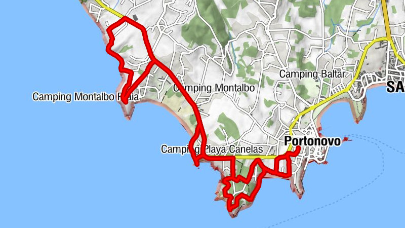Portonovo - O Seame - Canelas - Paxariñas