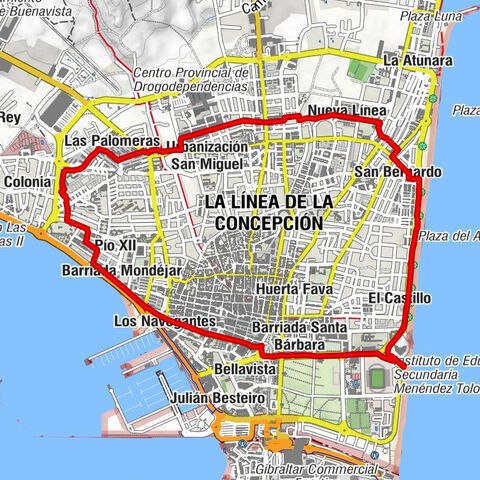 La Línea de la Concepción - Barriada Santa Bárbara - Gibraltar