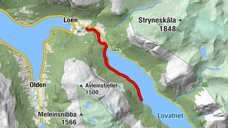 Stryn - Sæten - Nesbøen