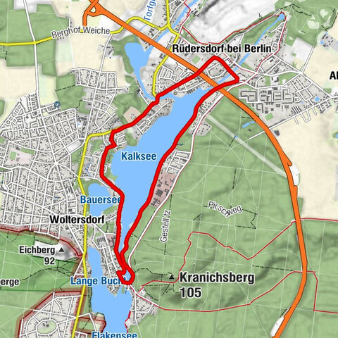 Rüdersdorf - Altegrund - Seebad Rüdersdorf - Rüdersdorf bei Berlin