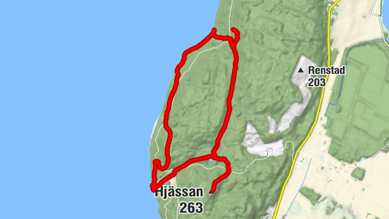 Stocklycke hamn - Älvarums udde - Storpissans utlopp - Hjässan