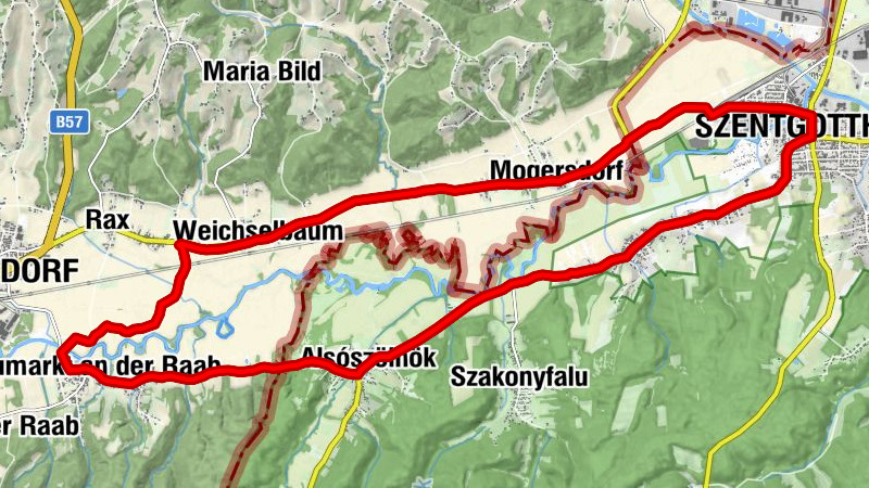 3-Country Cycle Route - family route