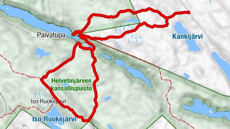 Helvetin portti - Päivätupa - Helvetinkolu