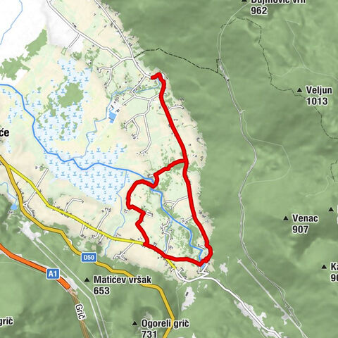 Sinac - Majerovo Vrilo - Bistro Vrilo Gacke - Crkva sv. Franjo