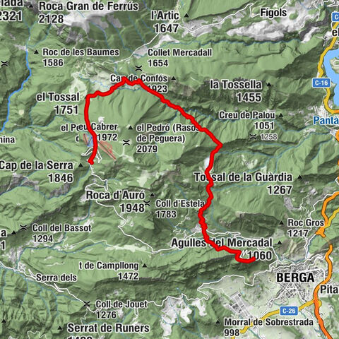Xalet Refugi Rasos de Peguera - el Tossal - Roc de l'Estany - Berga