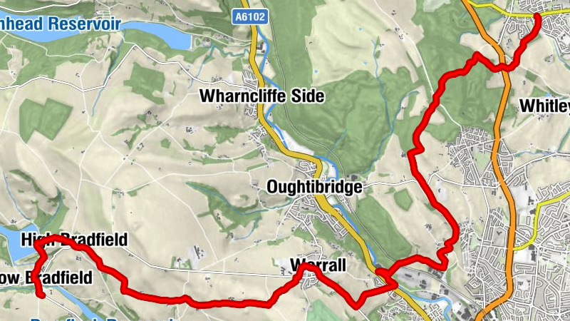 Low Bradfield - Castle Hill - Rotherham - Barnsley