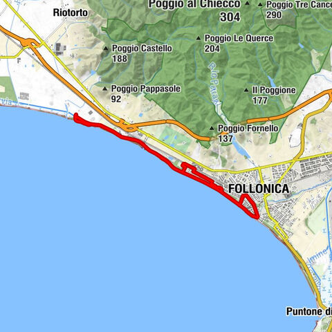 Follonica - Chiesa Santa Rita - Parco Ines Madiai