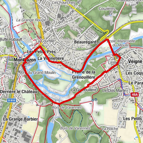 Le Bourg - Côte de Crochu - Église Notre-Dame - Veigné