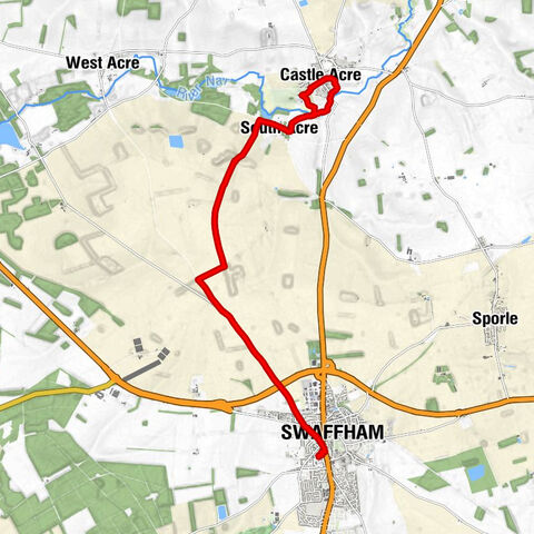 Swaffham - Saint George - South Acre - Castle Acre