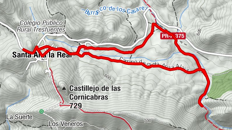 Santa Ana la Real - Fuente Tres Caños - La Presa