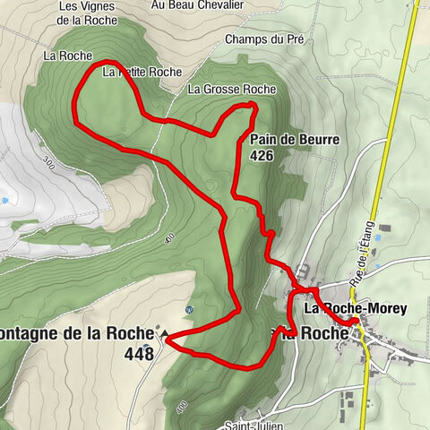 La Roche-Morey - Pain de Beurre - Montagne de la Roche - Église Saint-Seine