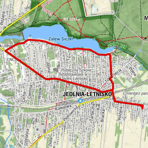 Jedlnia-Letnisko - Siczki - Motel Wodnik