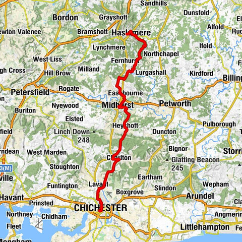 Haslemere - Blackdown - The Trundle - Chichester