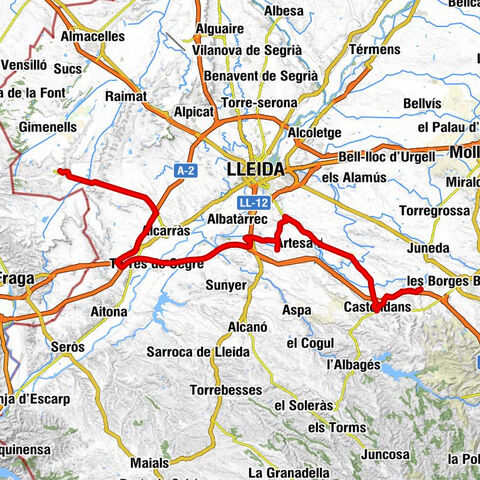 Castelldans - Santa Maria de Castelldans - Ca l'Espardenyer - Artesa de Lleida