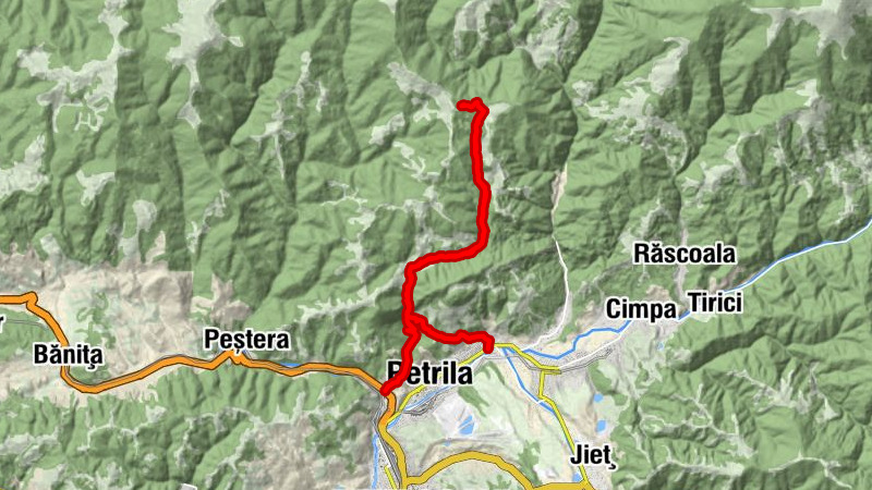 Petroșani - Petrila - Cheile Roșiei