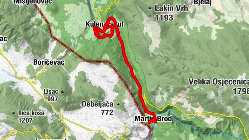 Kulen Vakuf - Palučci - Martin Brod - Manastir Rmanj