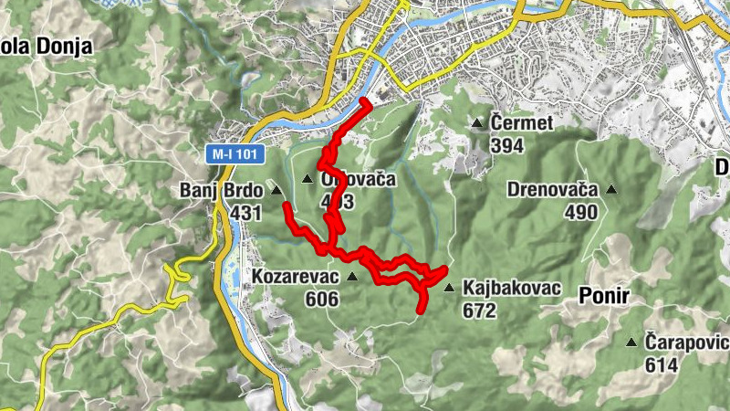 Banja Luka - Rajnerov izvor - Dajak - Novak