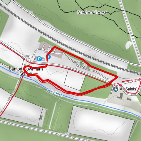 Lynford - All Saints' - Santon Downham Stanch - Santon Downham