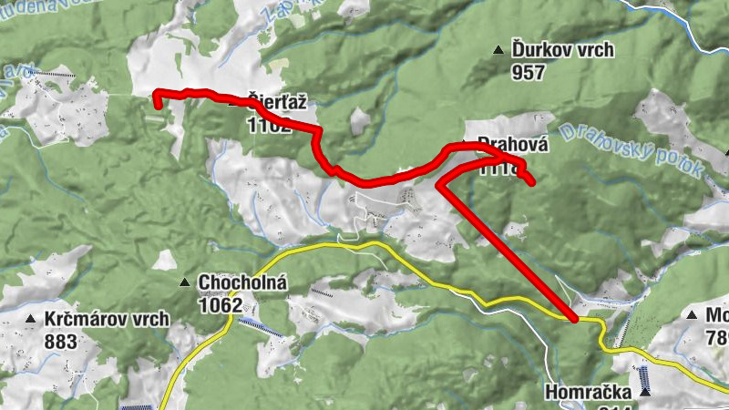 Kokava nad Rimavicou - Drahová - Čierťaž - Látky