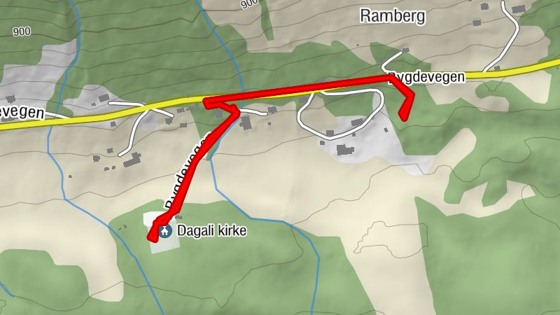 Hol - Ramberg - Dagali kirke