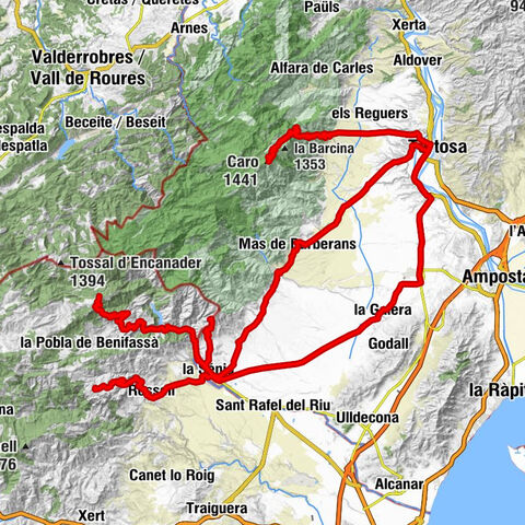 Tortosa - el Faro - Caro - Coll del Vicari