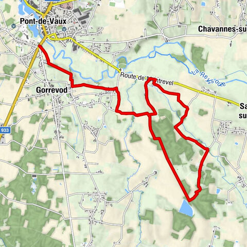 Les Quatre-Vents - Gorrevod - Corcelle - Pont-de-Vaux