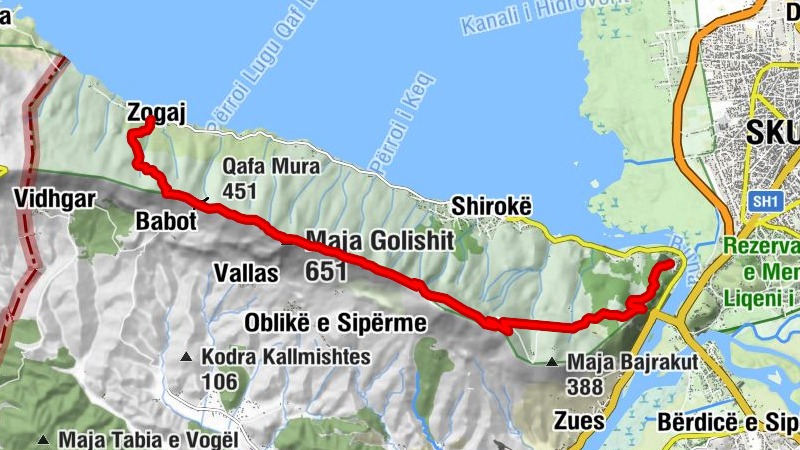 Zogaj - Maja Golishit - Maja Taraboshit - Shkodër