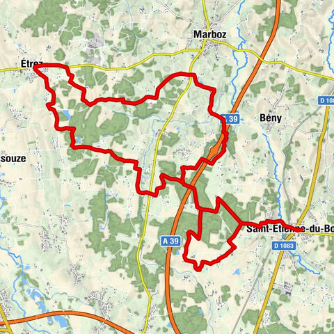 Les Couhardes - Saint-Étienne-du-Bois - Le Châtelet - Le Tempétay