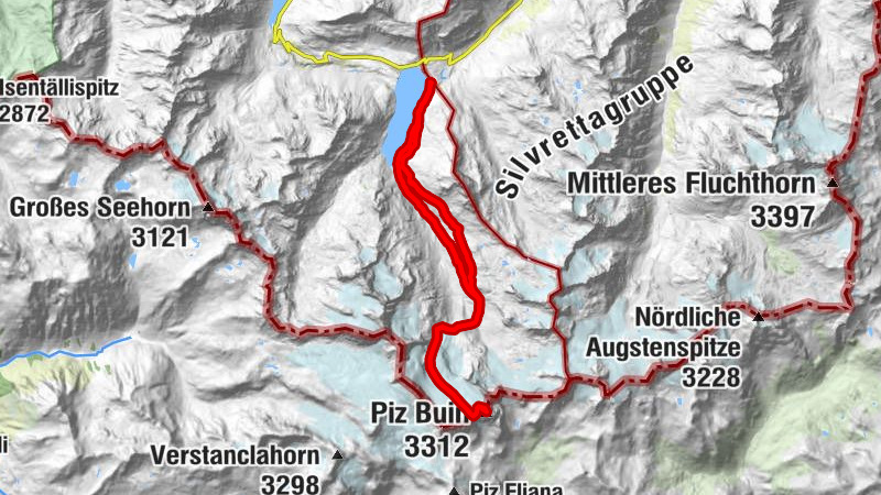 Gaschurn - Marienkapelle - Wiesbadener Hütte - Piz Buin