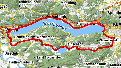 Lake Wörthersee Round Trip (Wörthersee - Keutschacher Seental)