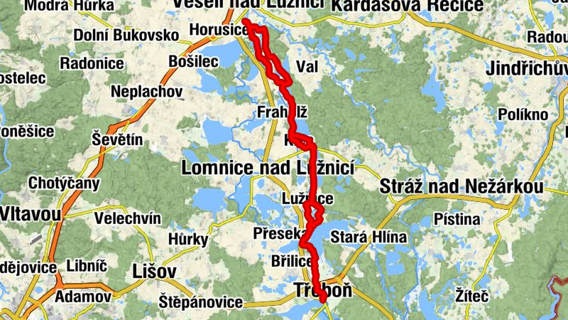 Veselí nad Lužnicí - Vlkovská hospoda - svatý Jan Nepomucký - Třeboň