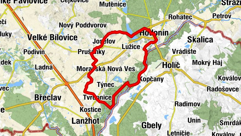 Tvrdonice - Svatý Vavřinec - svatý Isidor - Hrušky