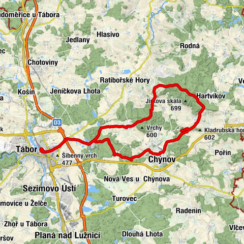 Tábor - Vranovsko - Chýnov