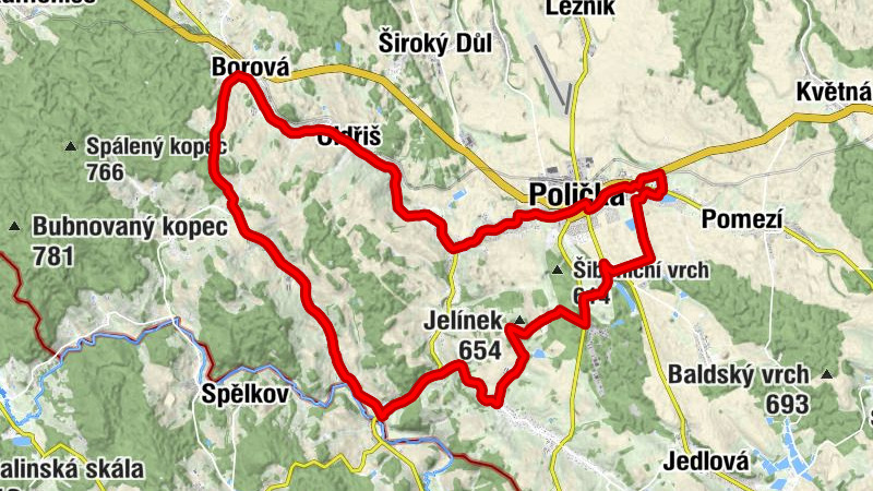 Polička - kostel sv. Michala - Svatý Jakub - Horní Předměstí