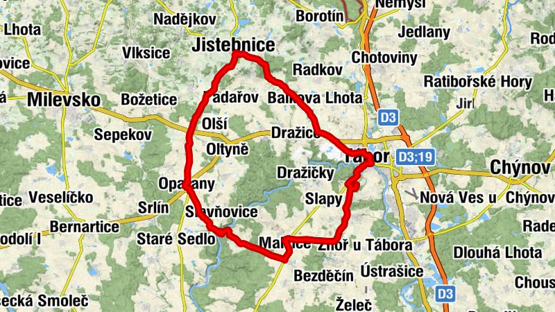 Tábor - Hýlačka - Nejsvětější Trojice - Horky